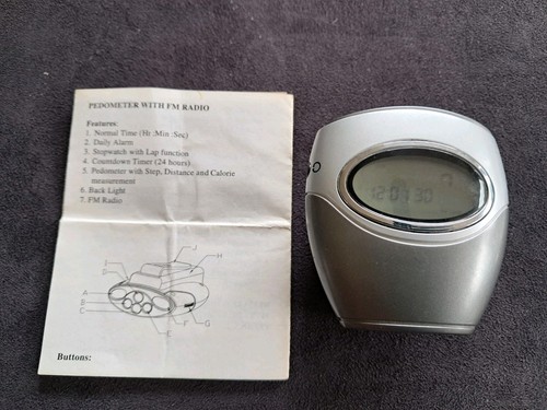 Retro stepcounter fm radio - +,