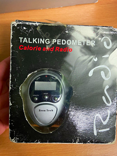 Zeon tech talking pedometer - talking,