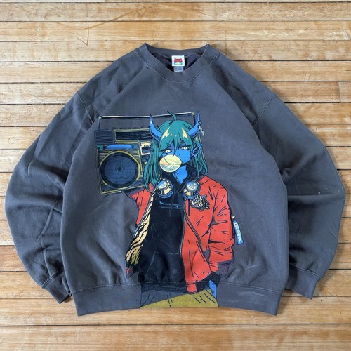 Omocat radio demon crewneck - radio,