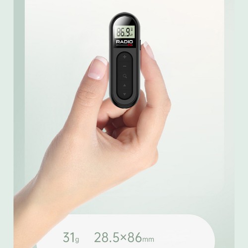 Portable radio with lcd - fm,